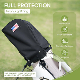 Barudan Golf rain hood showcases welded seams for durable all-weather protection