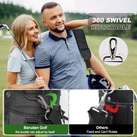 Barudan Golf thick padding reduces shoulder strain during carries.