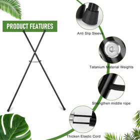 Barudan Golf portable carry stand shown in compact carry position