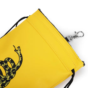 Barudan Golf PU leather pouch showing waterproof surface for easy cleanup