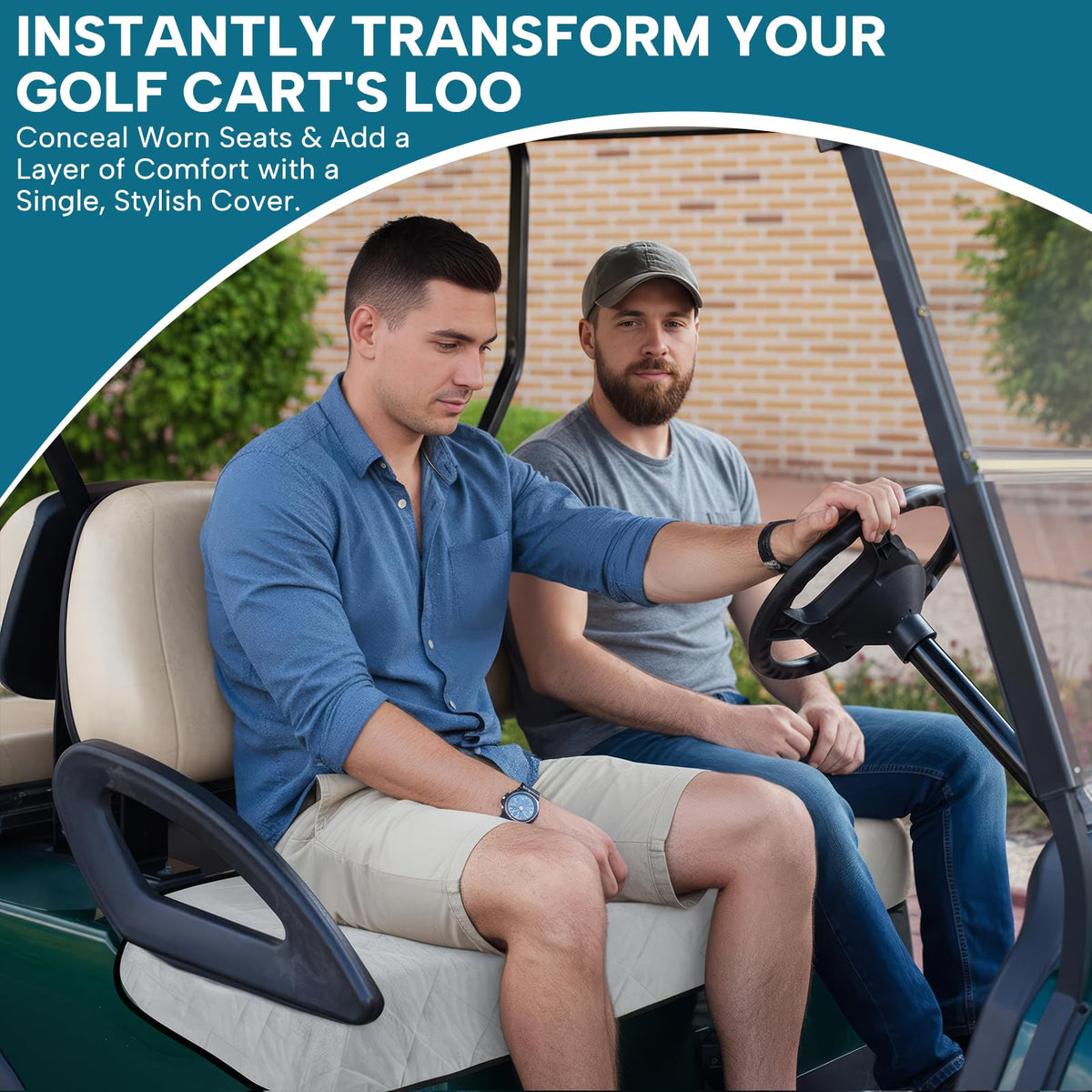 Barudan Golf seat cover easy-care cleaning for busy golfers
