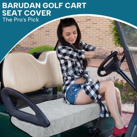 Barudan Golf seat cover easy-installation removal for quick setup between holes