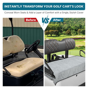 Barudan Golf seat cover warm-padding adds comfort during chilly rounds on the course