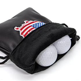 Barudan Golf US flag design details on the pouch for on-course style