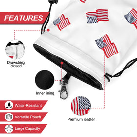 Barudan Golf PU leather pouch is waterproof and easy to clean.