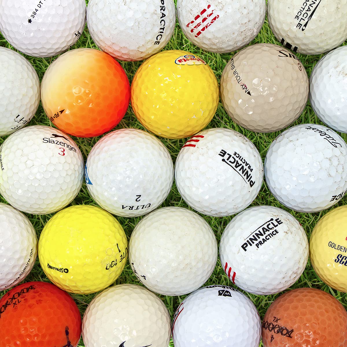 Bastex golf balls for practice range ready in bulk in bag.