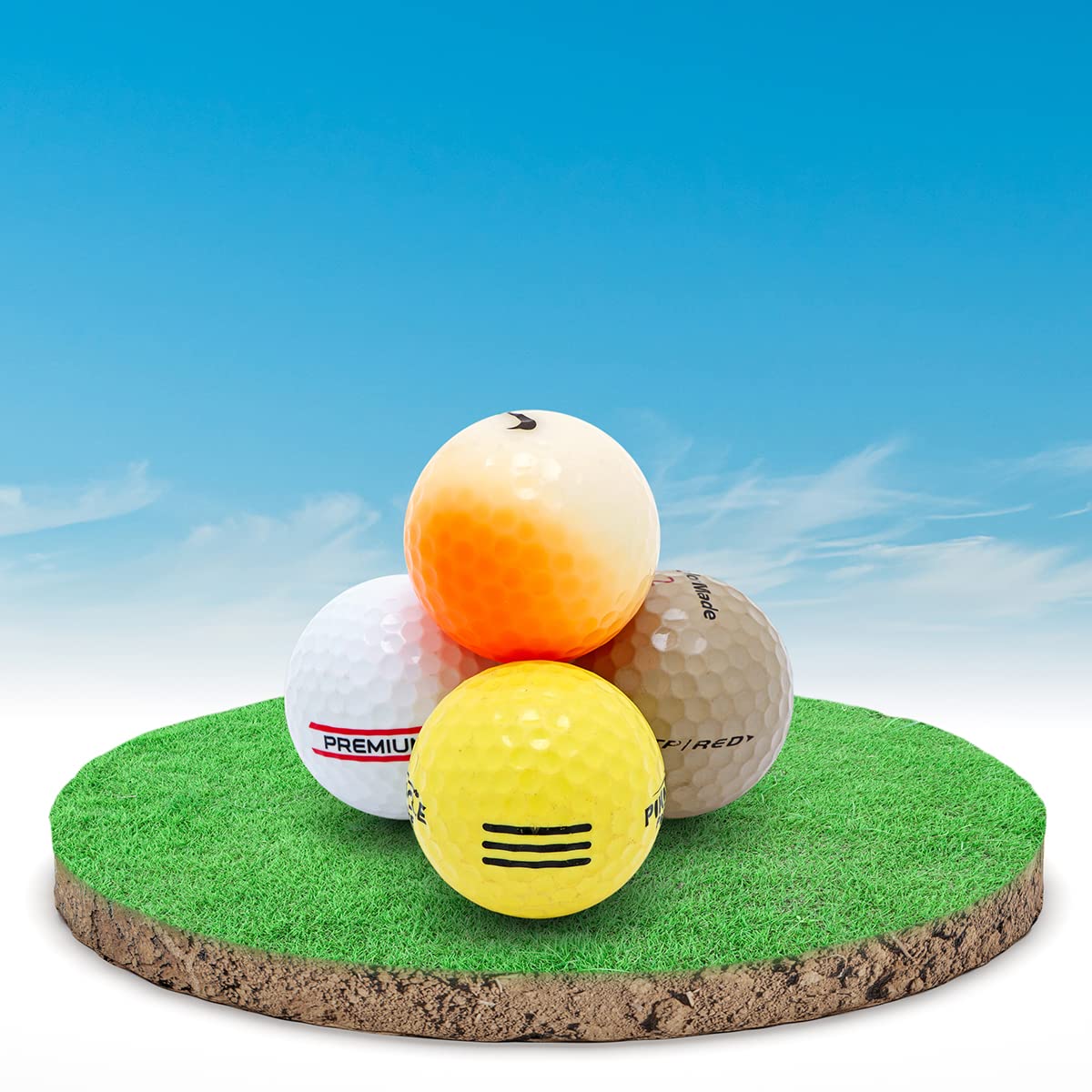 Bastex balls designed for range use and hit-away sessions to sharpen swings.