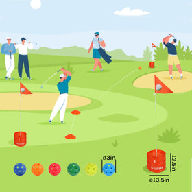 BATONE Golf Game portable carry bag enables quick setup anywhere you play
