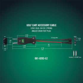 Battery Tender PowerPlus charger plug for E-Z-GO 10L0L, enabling reliable charging.