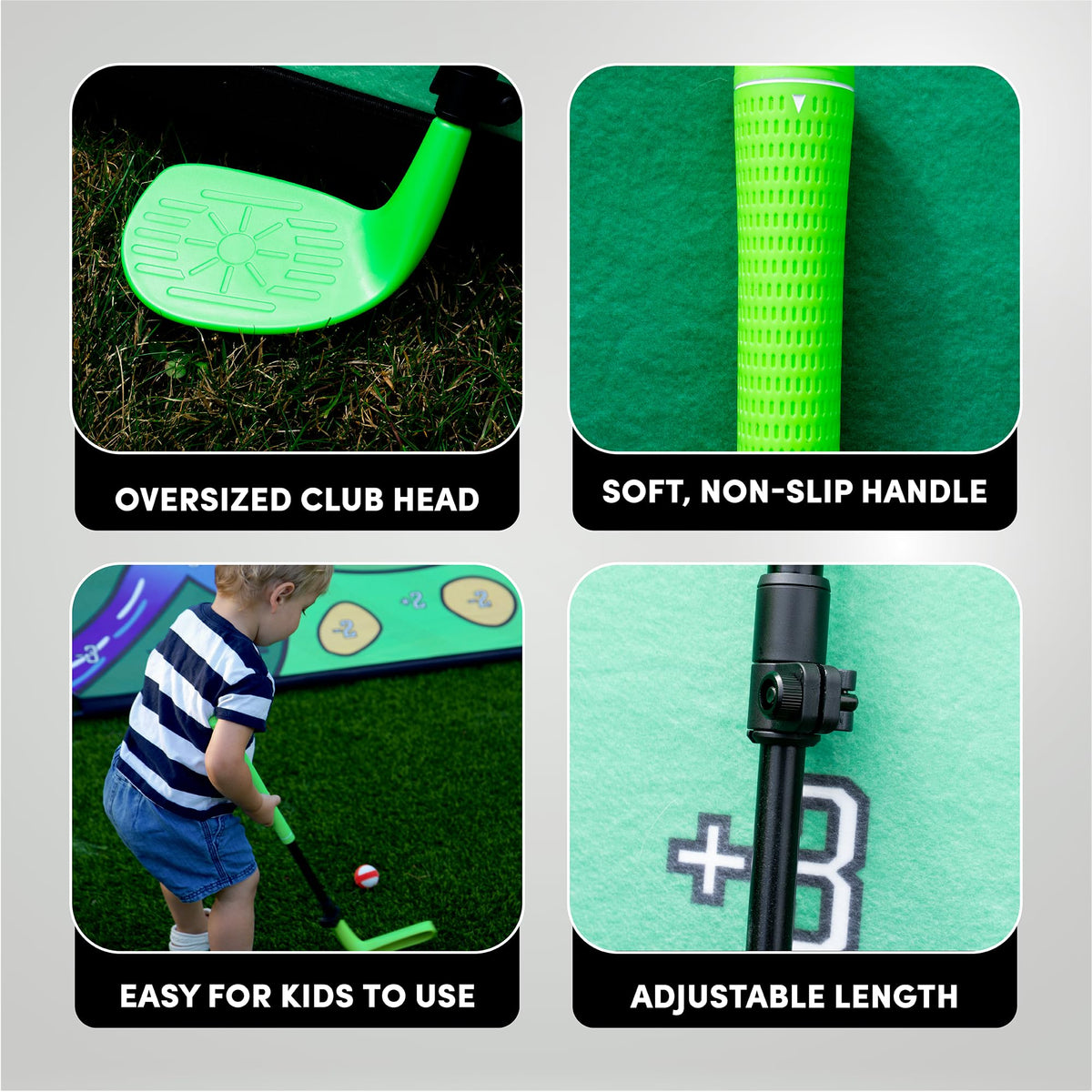 Battle Golf oversized head offers forgiveness and a larger sweet spot.