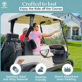 BayPalm durable alloy and stainless steel golf holder for long lasting use.