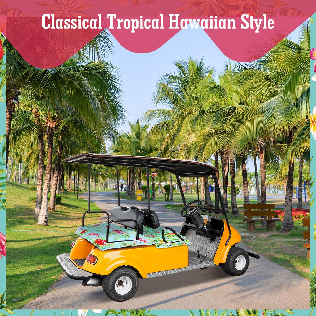 BBTO pineapple flamingo pattern soft fabric for tropical vibe.