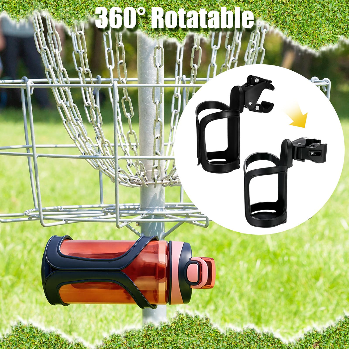 BBTO versatile accessory fits strollers, bikes, wheelchairs, and more.