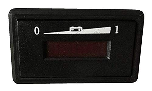BeAcc 36V charge meter dashboard mount with vertical indicator readout for EZGO carts