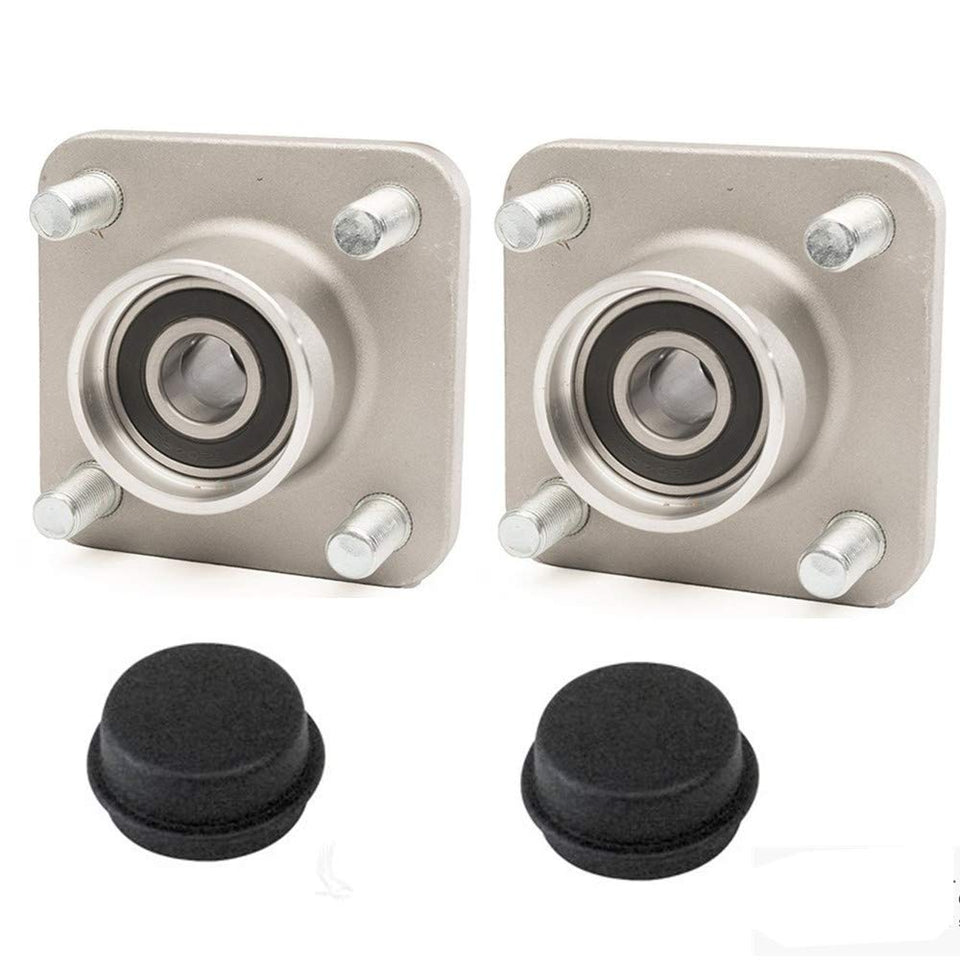 BeAcc Club Car front wheel hub assembly ready for installation, designed for reliable performance.