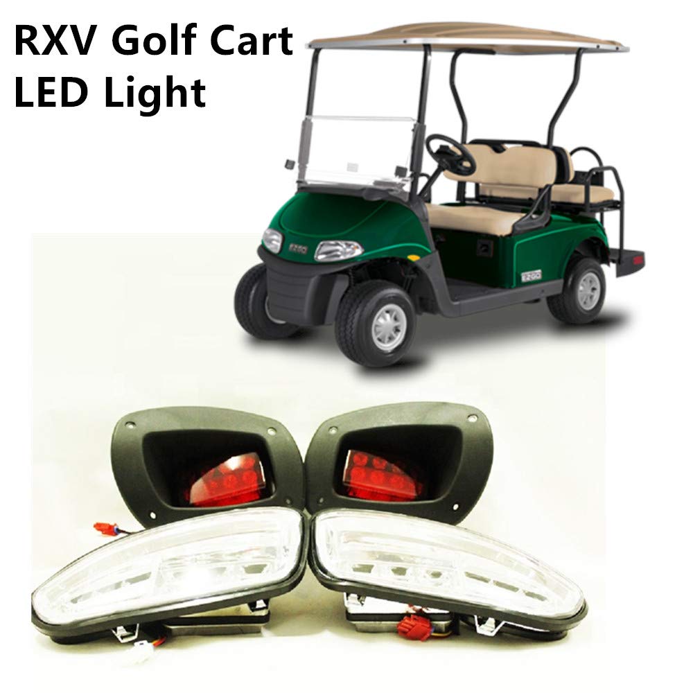 BeAcc EZGO taillight right improves RXV rear visibility.