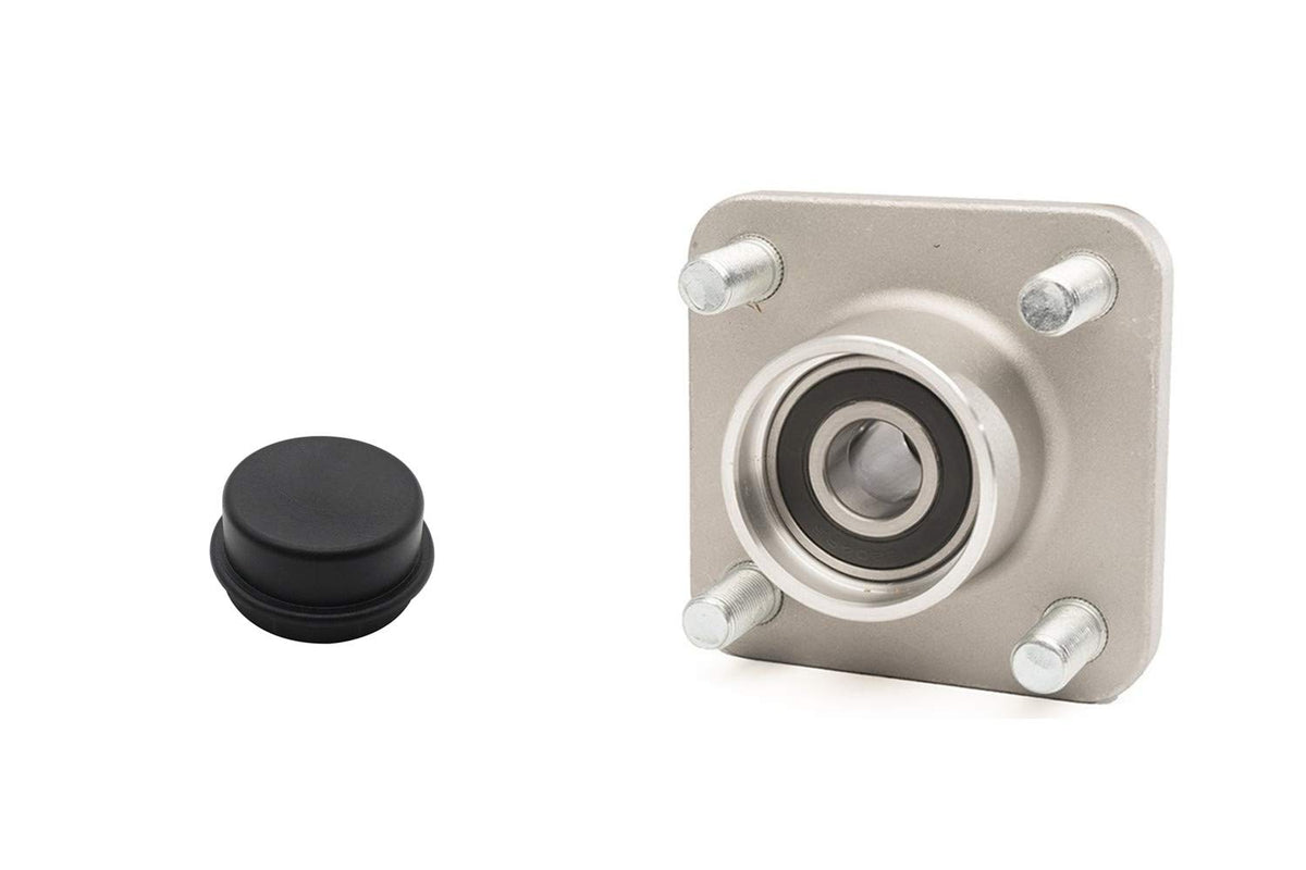 BeAcc golf cart front hub assembly with dust cap for Club Car DS and Precedent, helps smoother operation.