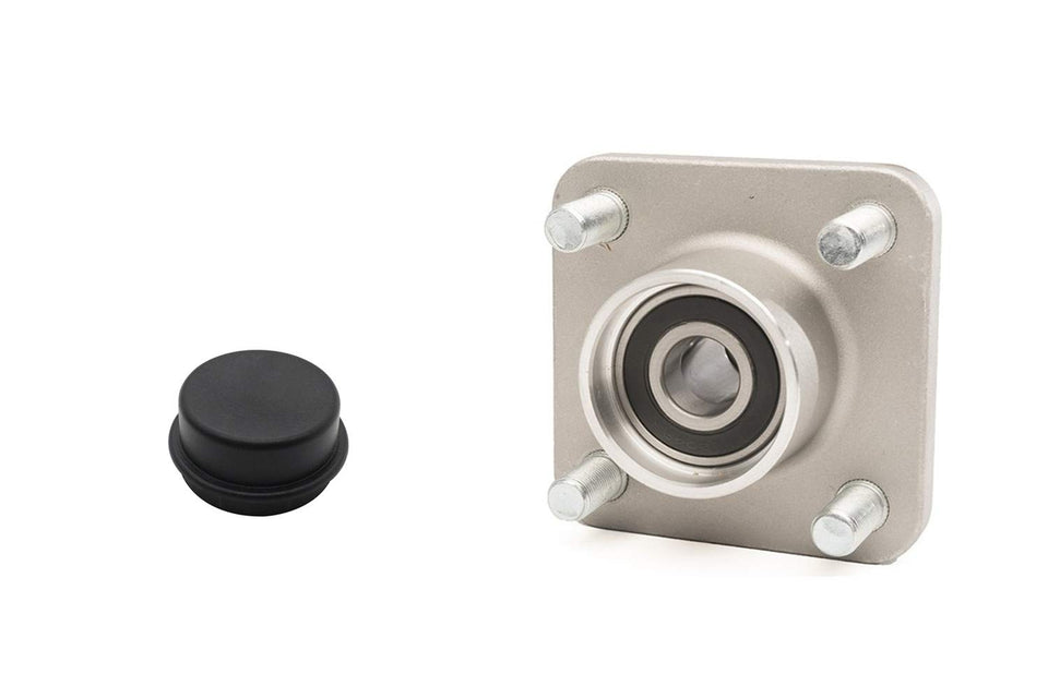BeAcc golf cart front hub assembly with dust cap for Club Car DS and Precedent, helps smoother operation.