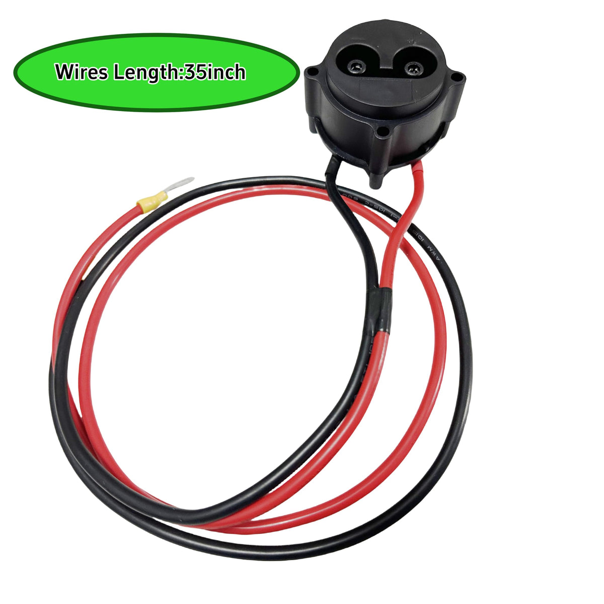 BeAcc golf cart receptacle with wiring harness for Yamaha G22 ready for install.