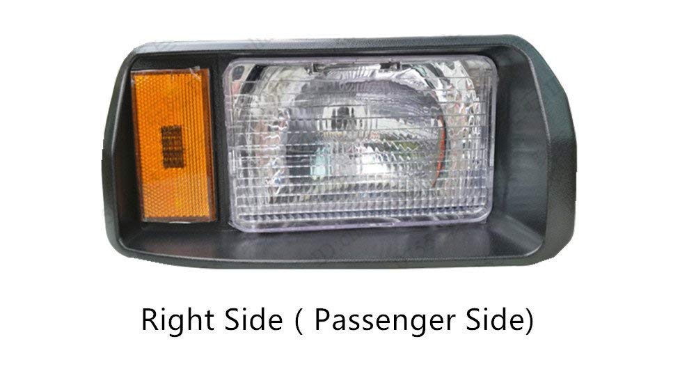 BeAcc headlights in use at dusk on a golf cart