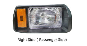 BeAcc headlights in use at dusk on a golf cart