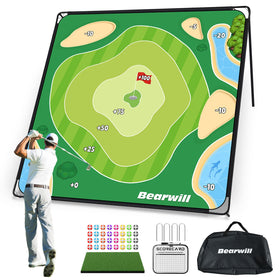 Bearwill Golf Chipping Game heavy-duty metal base for stable indoor outdoor use