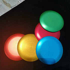Beasygocean disc golf mini marker in orange offers high contrast on the course.