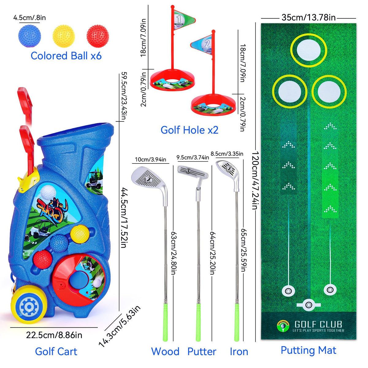 Beautiq putting mat supports indoor or outdoor putting and coordination
