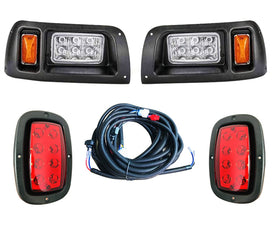 BeAcc Club Car DS LED headlights front left for clear night visibility.