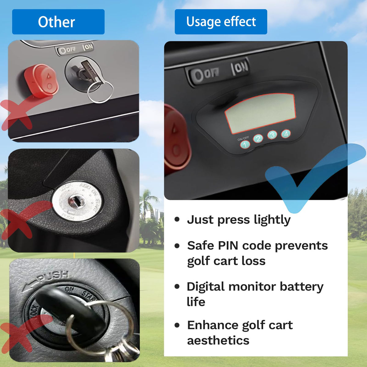 Beefento Club Car DS Tempo Onward compatibility broad cart coverage.