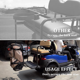 Beefento compatible with EZGO, Yamaha, and Club Car rear bars shown.