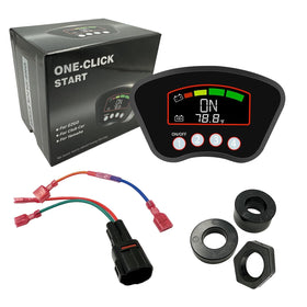 Beefento golf cart keyless ignition start button enables quick, effortless startup.
