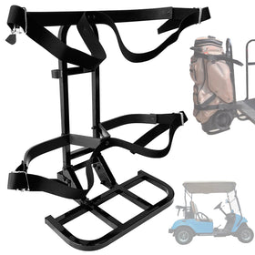 Beefento rear-seat bag holder securing two bags on a 4-seater cart.