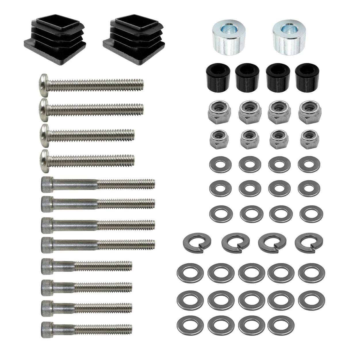 Beefento stainless steel screw bushings ensure secure EZGO Suntop mounting.