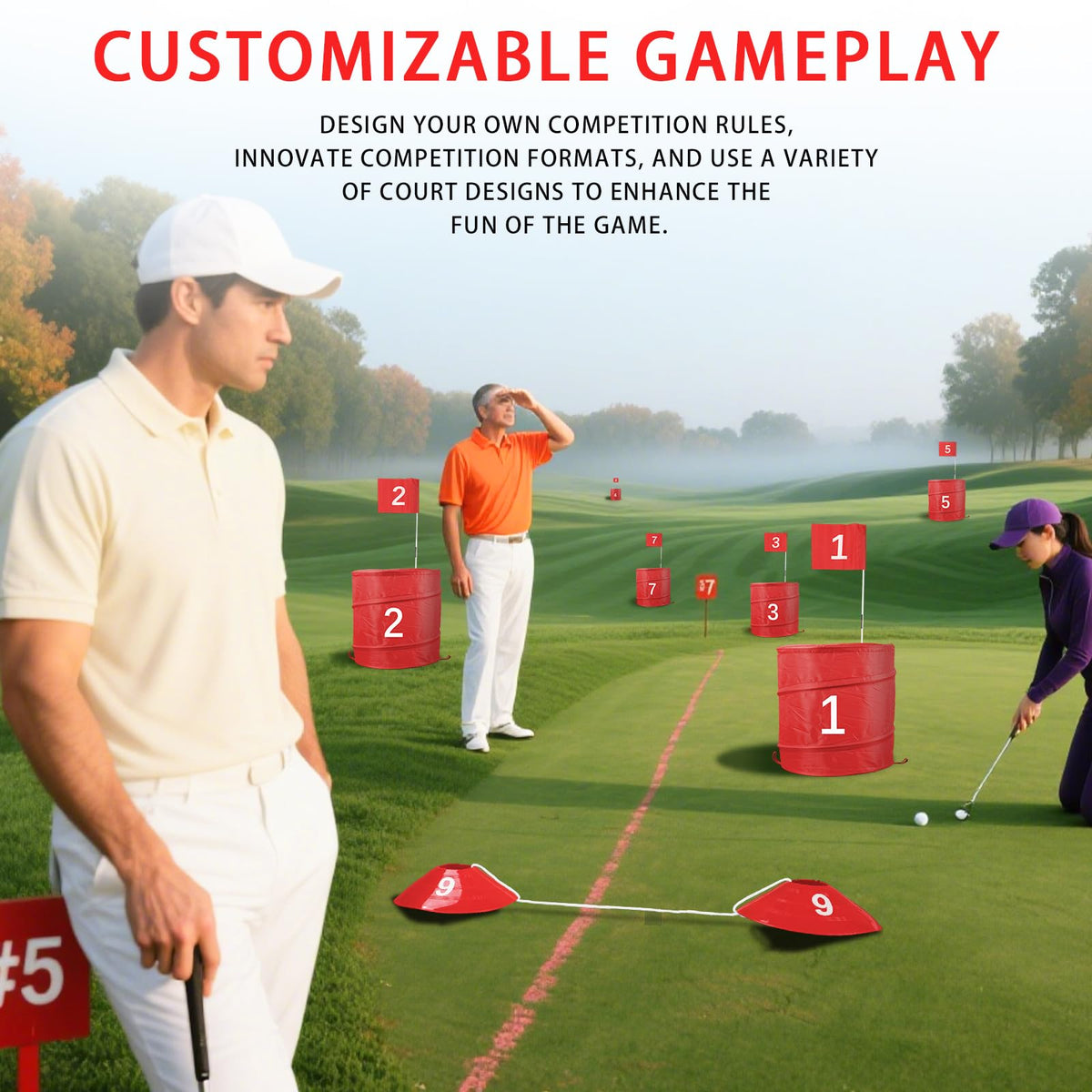 Behonor scoreboard and guide help quick course assembly.