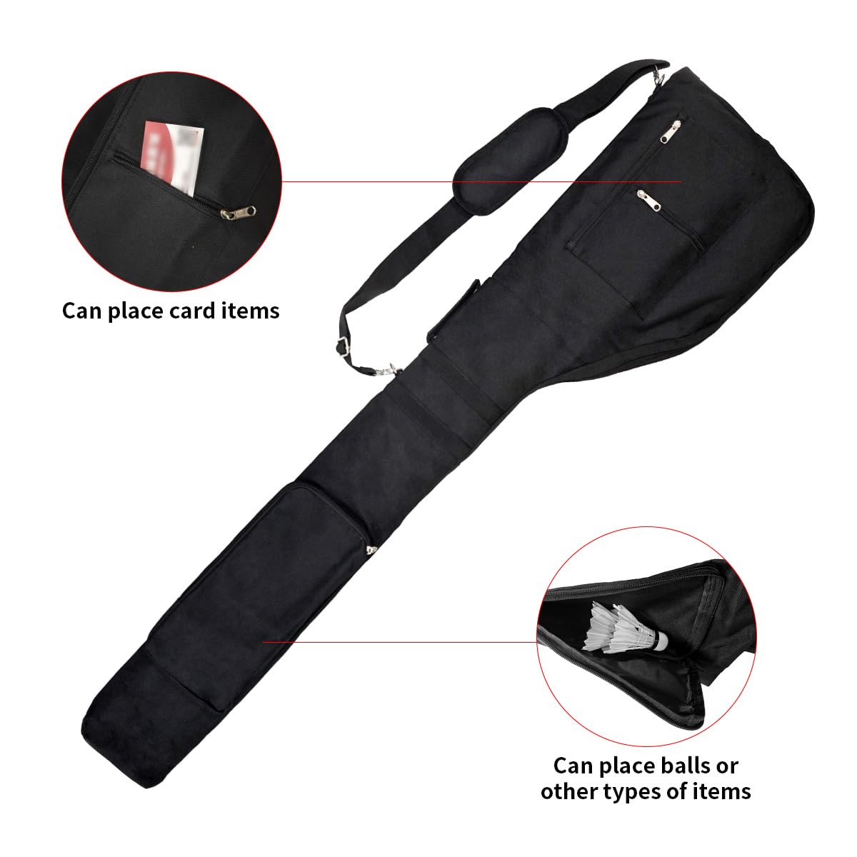 Bejetca Sunday Golf Bag padded shoulder straps enhance comfort.