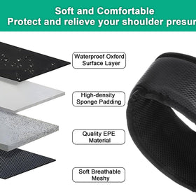 Bekith double shoulder strap with thick padding eases shoulder fatigue.