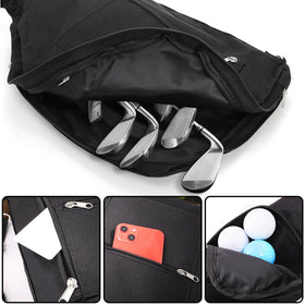 Bekith front-pocket organizer for balls tees and gloves