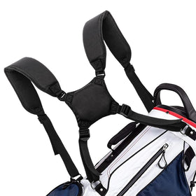 Bekith golf bag strap front view highlights durable nylon for rugged outdoor use.