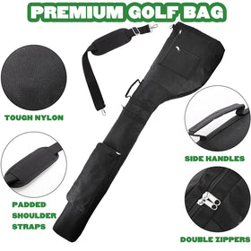 Bekith waterproof golf bag withstands rain while you play or travel