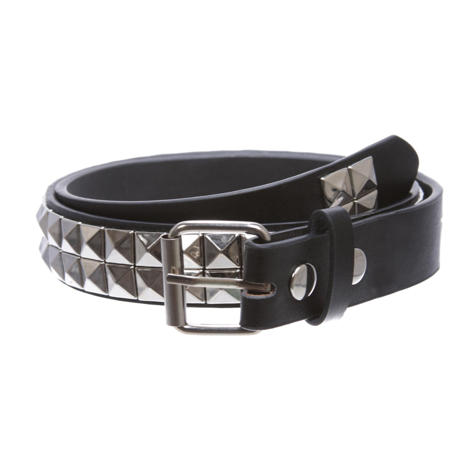 Beltiscool Kids 1 inch snap-on belt with silver star studs for a bold daily look.