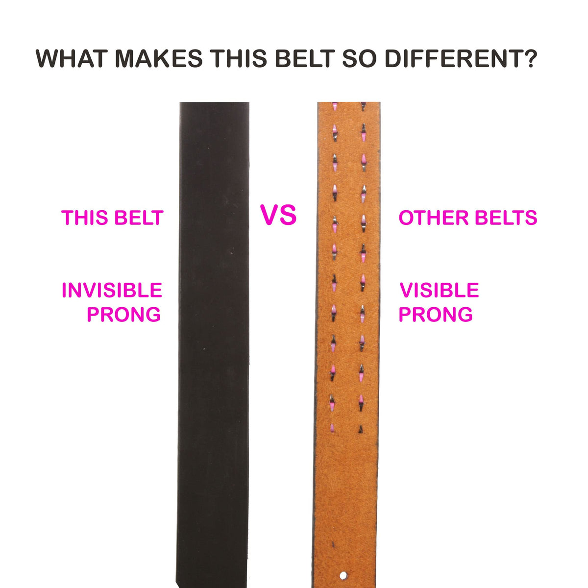 Interchangeable roller buckle lets you switch looks quickly without a new belt.