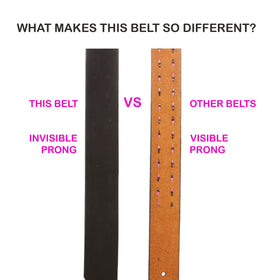 Interchangeable roller buckle lets you switch looks quickly without a new belt.