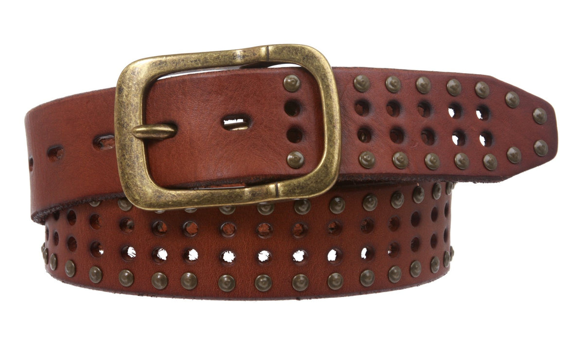 Beltiscool vintage cowhide belt buckle with antique finish for durable daily wear