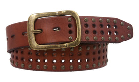 Beltiscool vintage cowhide belt buckle with antique finish for durable daily wear