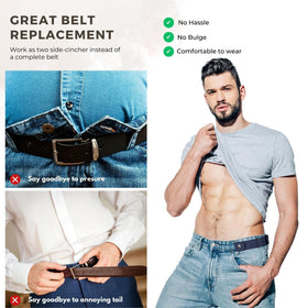 BELTROAD durable snap-button closure provides secure fit.