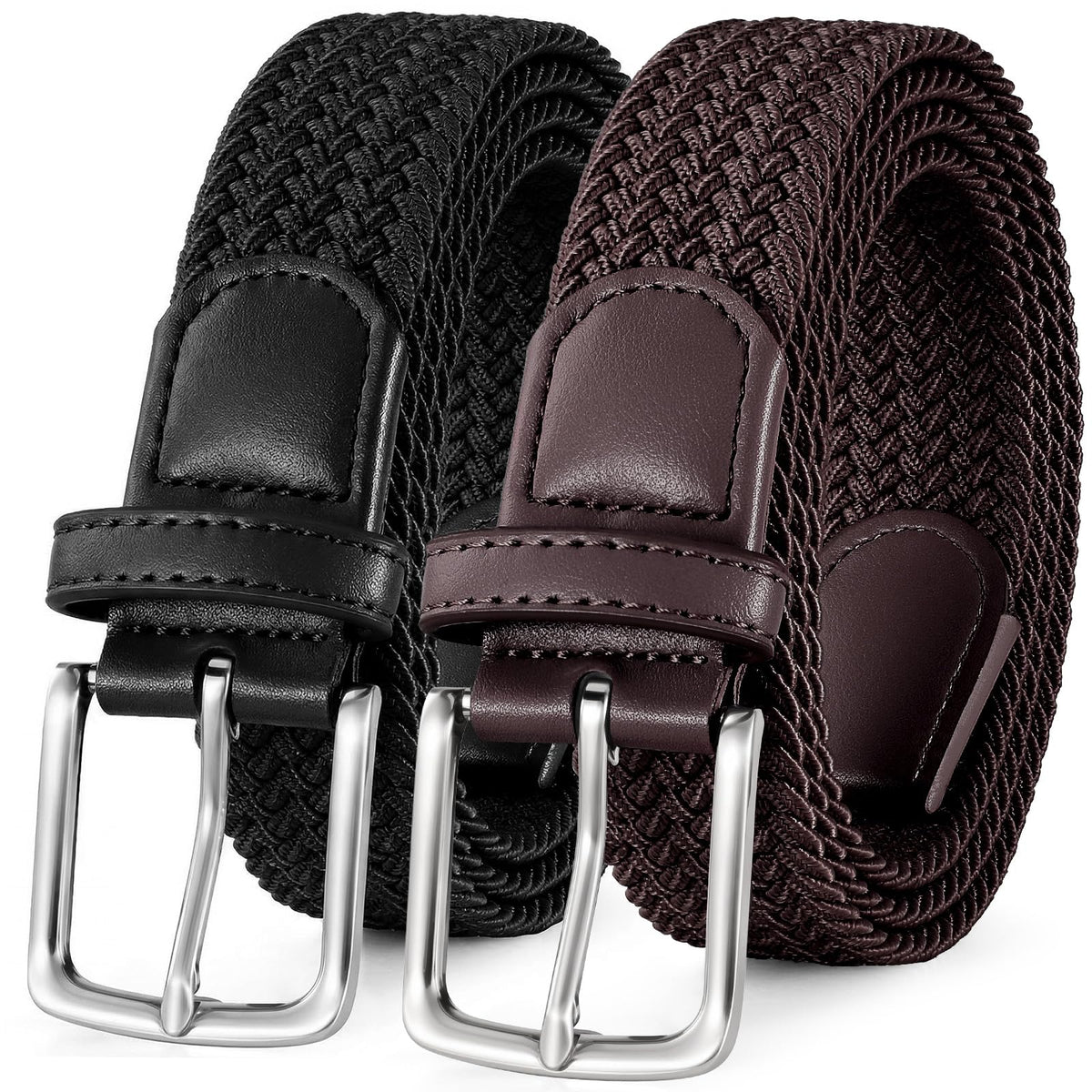 BELTROAD elastic belt buckle closeup showing precise adjustability for a comfortable fit.