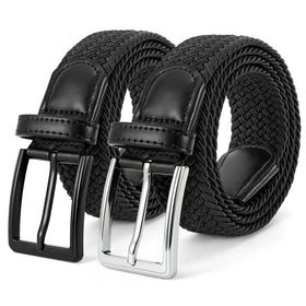 BELTROAD elastic braided belt with no-hole design for flexible, comfortable golf and daily wear.