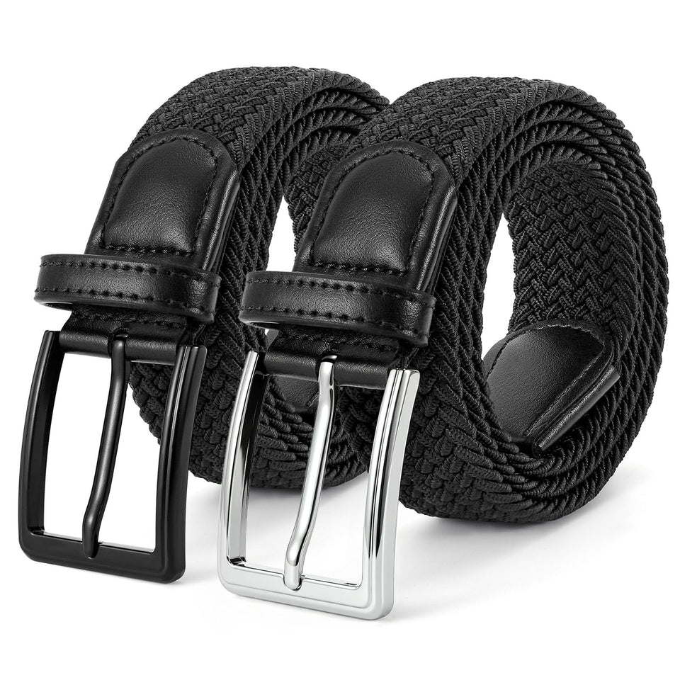 BELTROAD elastic braided belt with no-hole design for flexible, comfortable golf and daily wear.