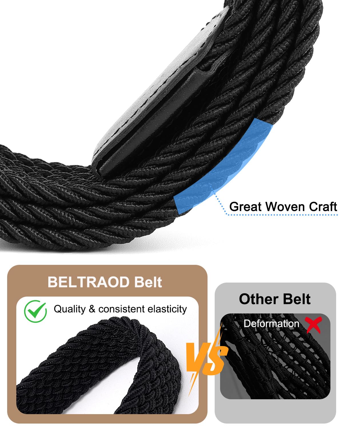 BELTROAD gift-ready belt set pairs well with casual and formal outfits.